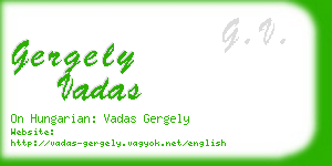 gergely vadas business card